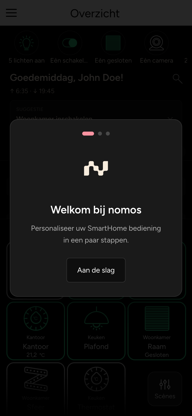 Introductie, stap 1: Welkom bij nomos