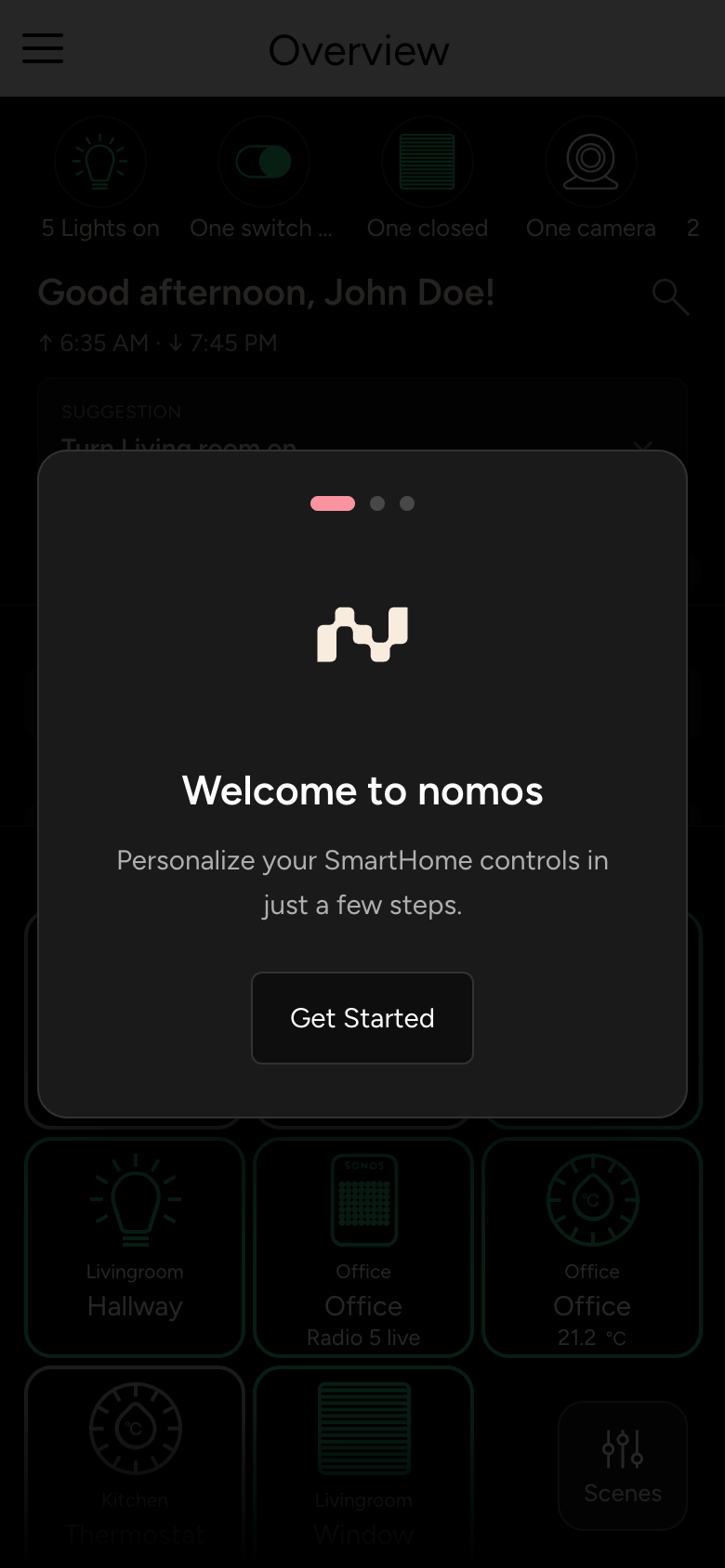 Introduction, step 1: Welcome to nomos