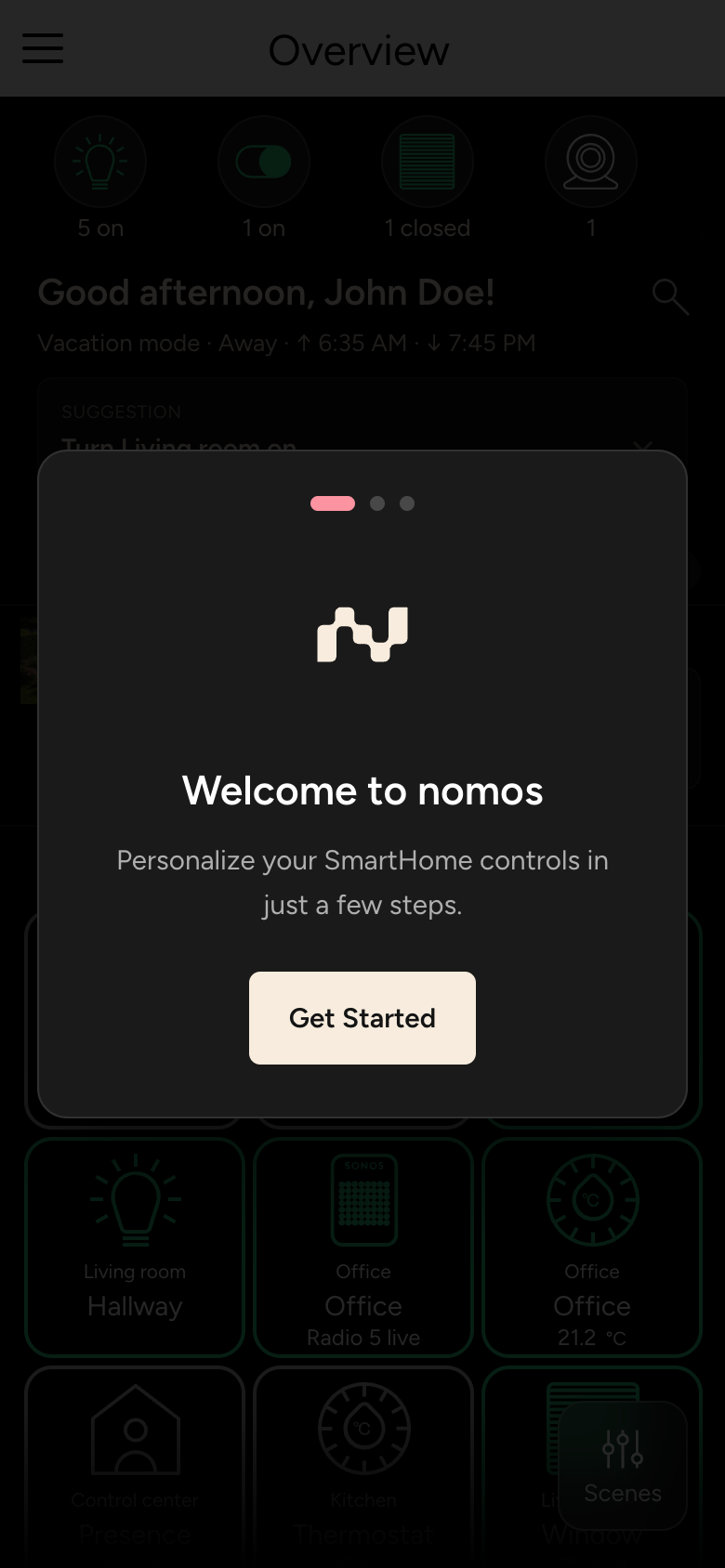 Introduction, step 1: Welcome to nomos